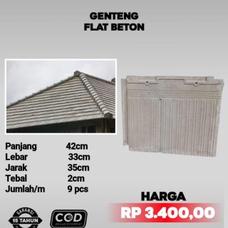 Genteng Flat Beton